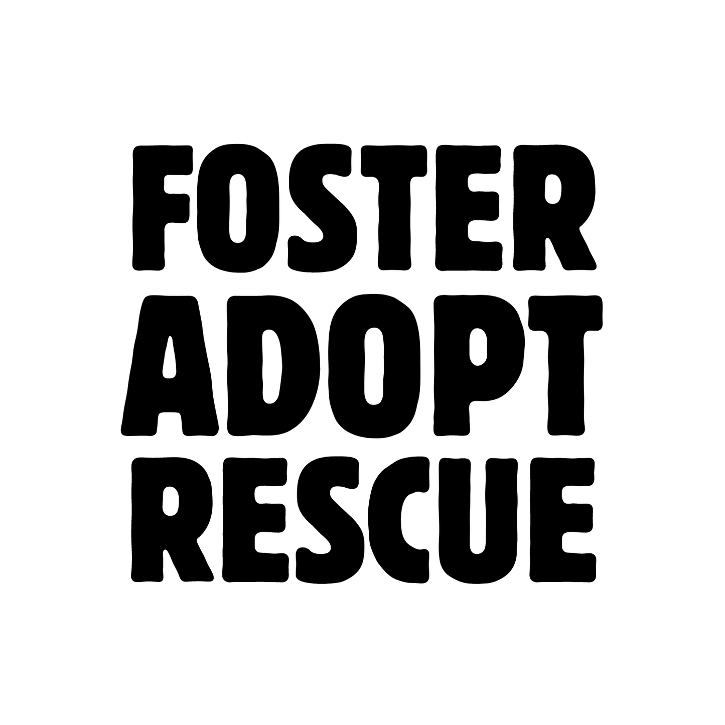 Foster Adopt Rescue Decal