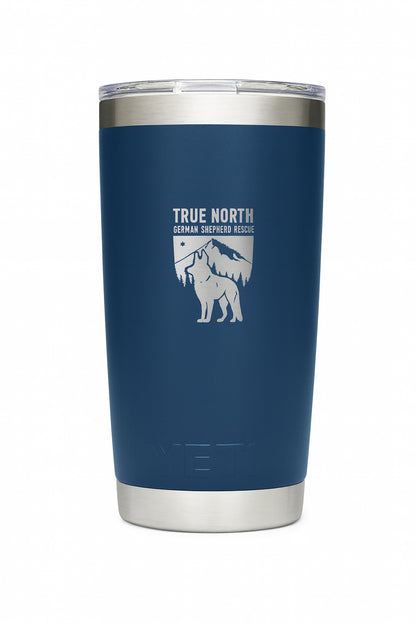 True North GSD Rescue YETI® Rambler – 20 oz. (Blue)